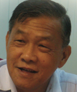 Lee Tien Song, 59, ein Leberkrebs-Überlebender aus Kuala Lumpur, Malaysia