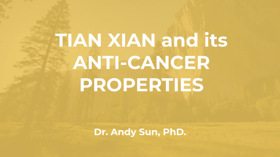 Dr. Andy Sun aus Taiwan erörtert die Wirkung von Tian Xian Liquid bei Immunschwäche